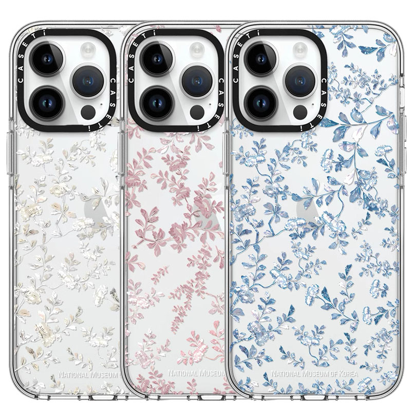 CASE博物馆白色小碎花苹果手机壳iphone11 12 13 14 15 16promax新款外壳高级感小众磁吸2025网红爆款