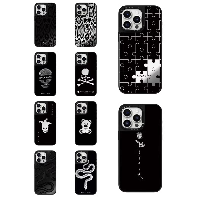 CASE联名BLVCK苹果手机壳iphone11 12 13 14 15 16promax新款外壳高级感小众磁吸2025网红爆款