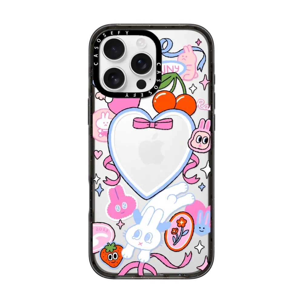 CASE联名梦幻小兔Minstudio苹果手机壳iphone11 12 13 14 15 16promax新款外壳高级感小众磁吸2025网红爆款