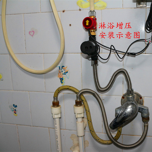 12V太阳能燃气电热水器家用管道增压泵热水管自来水家用增压泵