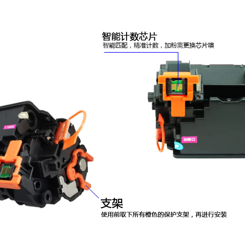 适用HP惠普LaserJet M1136MFP硒鼓1136 M128fp易加粉88a墨盒碳粉