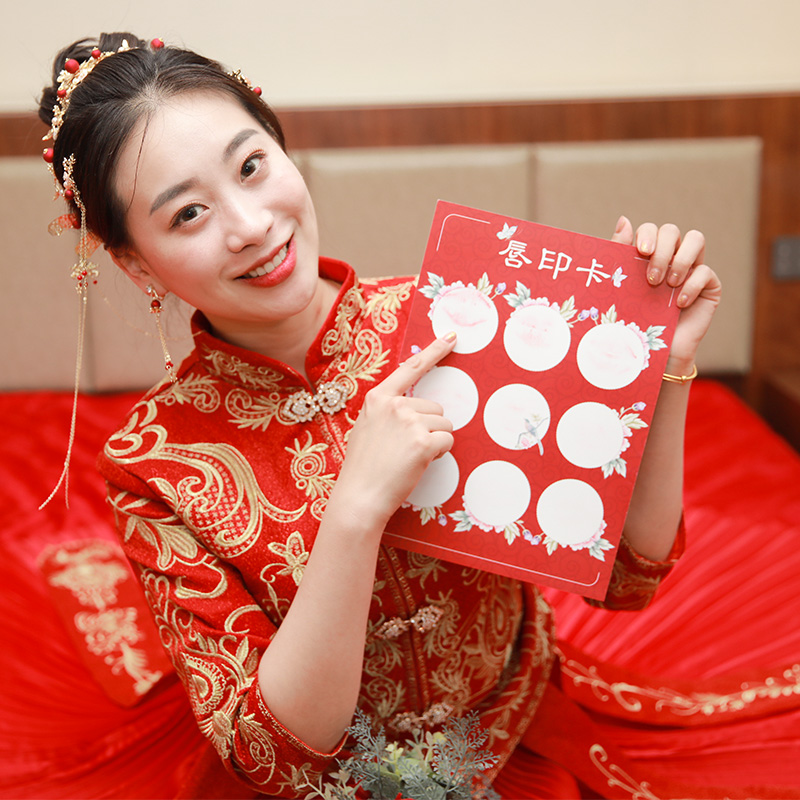 婚庆用品接亲游戏道具整蛊伴郎性感红唇香肠嘴万圣舞会派对红嘴唇