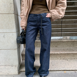 通勤百搭牛仔裤 新款 女修身 显瘦窄版 of32 直筒裤 official202冬季