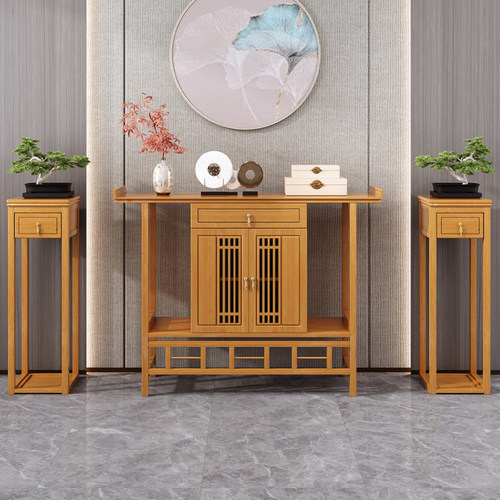 新中式实木玄关台禅意条案