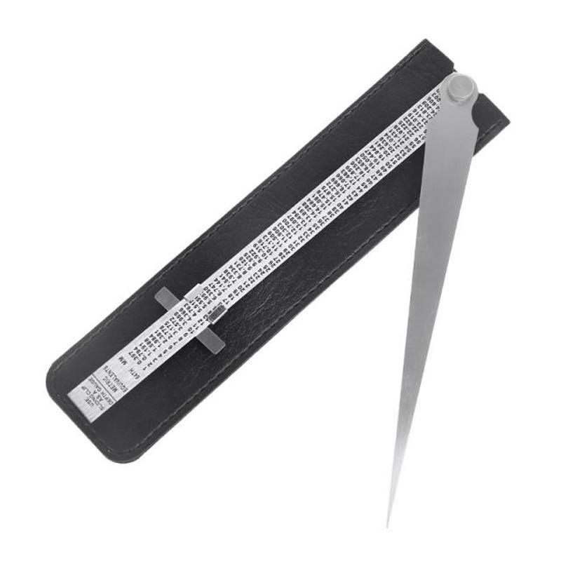 Stainless Steel Taper Welding Feeler Gauge Gage Depth Ruler