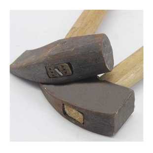 手锤榔头锻打铁鎚开山石匠手锤石工鎚子方头手锤扁头石工锤尖头