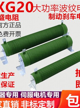 制动刹车电阻1000W20RJ欧大功率波纹绕线RXG20负载变频器放电再生