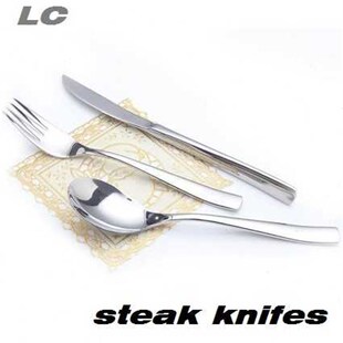 CUTLERY SET 3PCS STEAK KNIFT FORK LADLES SET HIGH QUALITY  S