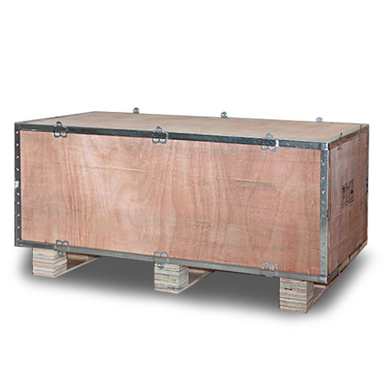 带叉车脚长方形包装木箱设备承重木箱卡扣铁皮免熏蒸包装木箱