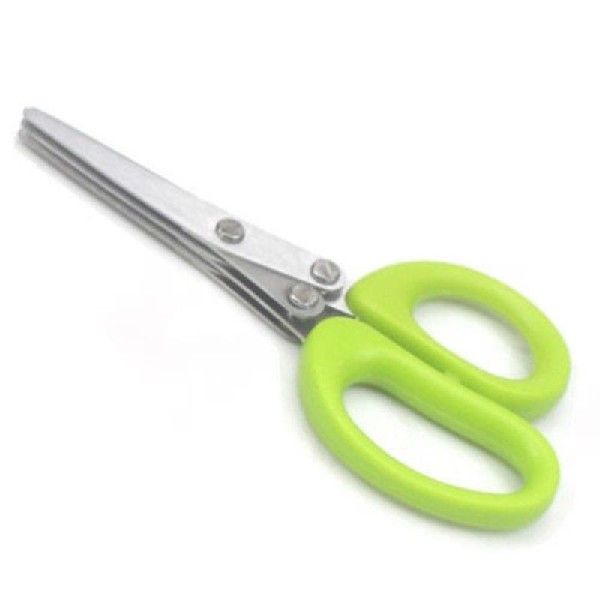 新品3/5 Layers Stainless Steel Scallion Scissors High Qualit