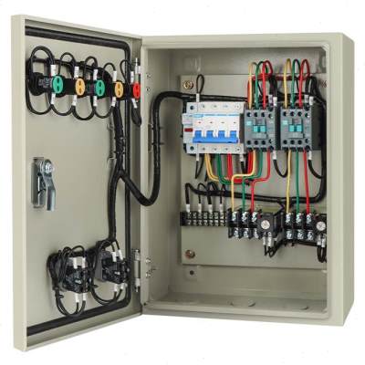 销一用一备双水泵控制箱一控二排污潜污泵液位浮球配电箱380v三相