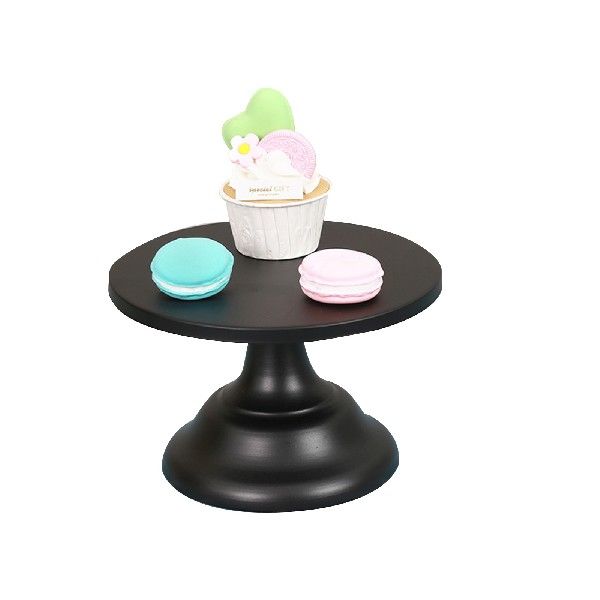 Dessert Table High Foot Tray Black Cake Plate 10 Inch