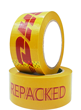 DHL胶带快递字样胶带dhl字样胶带打包封箱胶带4.8CM宽度*100米长