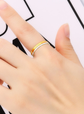 Lovers ring womens fine tail ring Japanese and Korean fashi