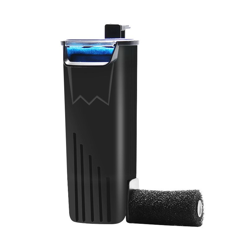 乌龟缸低水位过滤器浅水小鱼缸潜水瀑布式迷你小型静音内置净水器