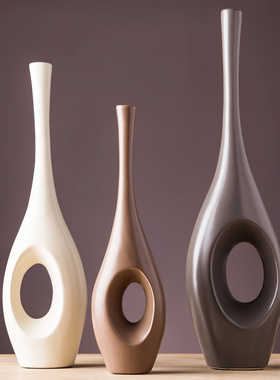 创意摆件酒店玄关装饰陶瓷家具摆件饰品北欧风格办工作极有家摆设