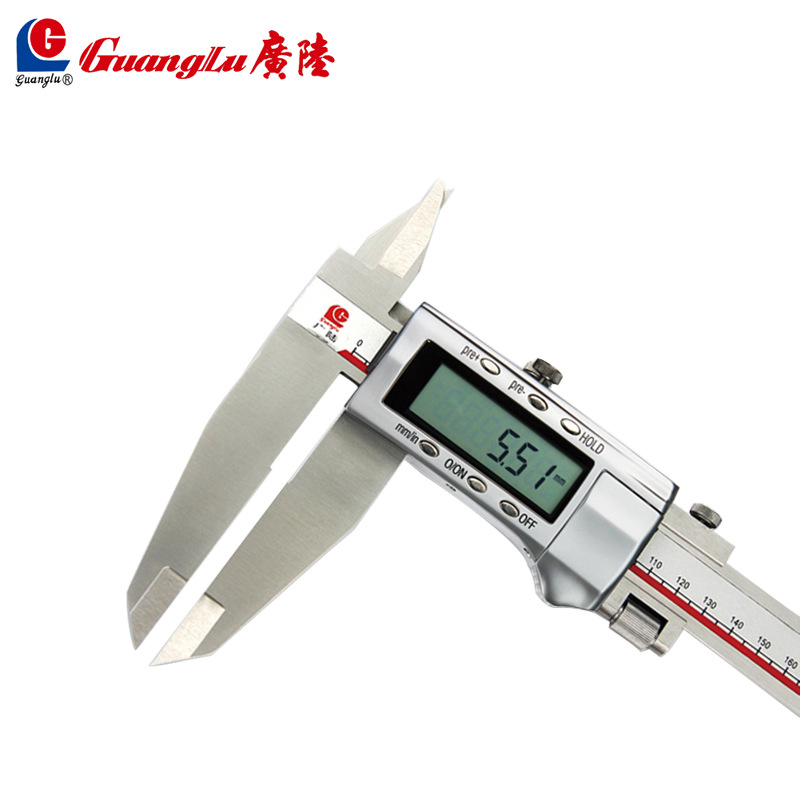 新品新品广陆双刀爪电子数显游标s卡尺0/4F00/500/600mm双爪游标