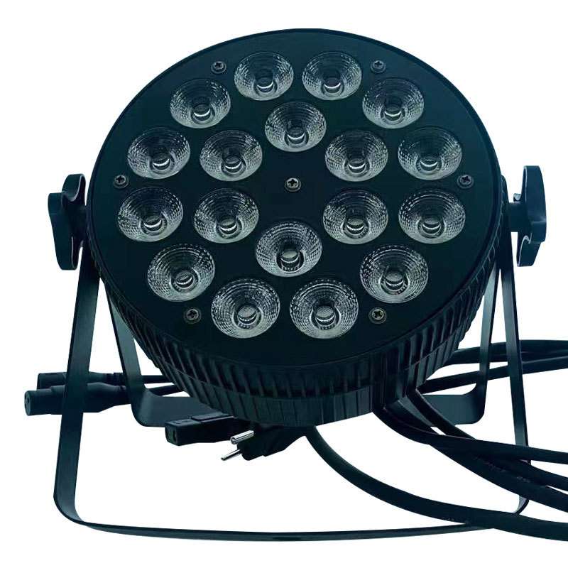 舞台灯光led18颗10w全彩四合一扁帕灯舞蹈室氛围染色背景灯DMX512