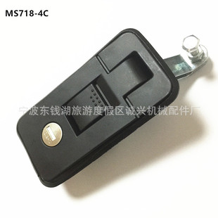 MS718 4C电柜门锁机箱机柜平面锁工业开关柜门锁房车门按钮弹跳锁