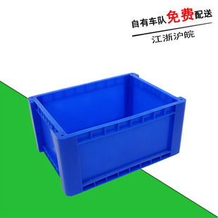 加厚防撞塑料周转箱4S店常用铁零件收纳整理箱600 285pp料箱 430