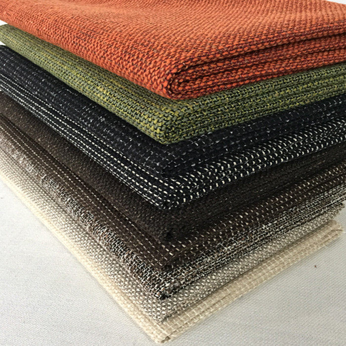 高档沙发套布料粗麻布加厚纯色面料棉亚麻diy抱枕坐垫工程易梵斯