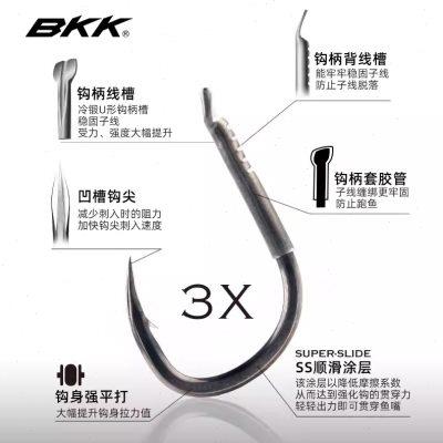 BKK鱼钩歪嘴青鱼专攻大物钩伊势尼巨物钩黑坑草鱼超轻背线槽钩柄