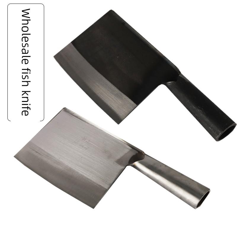 越南手工锻打碳钢铁好鱼刀商用砍骨刀切片桑刀家用斩切刀杀鱼短刀