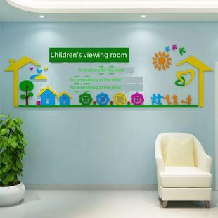 预防接种观察室画社区卫生儿童医院文化装饰诊所疫苗疾控中心布置