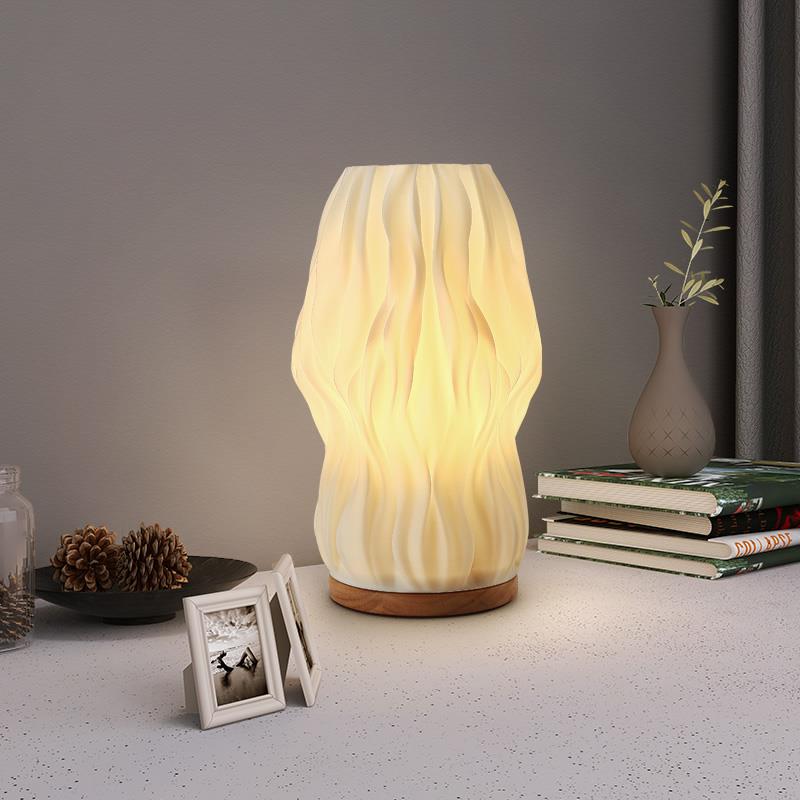 北欧网红卧室床头原木小台灯ins少女浪漫装饰简约创意书桌小夜灯