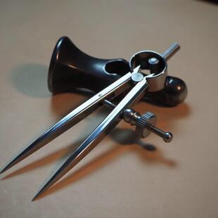 西风一不锈钢皮革间距规可调边缘标记规手工皮革制品DIY指南针