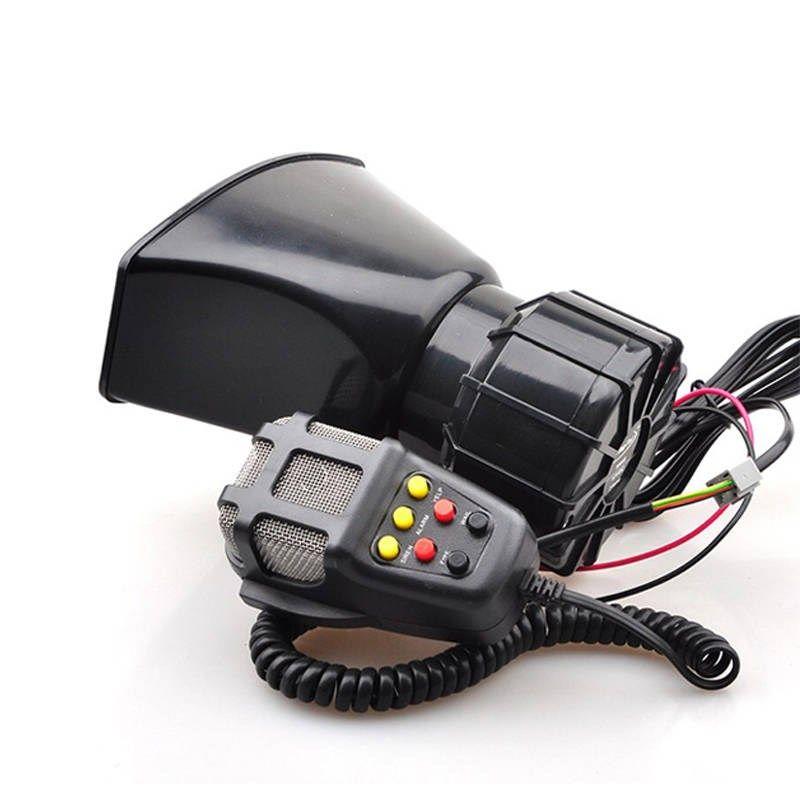 汽车12V24V改装7音喊话车载喇叭机车5音可接警报器通用一套价