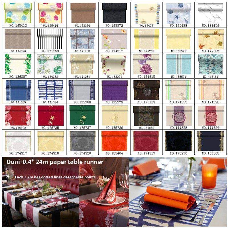 0.4*24米德国杜霓duni餐厅婚庆节日宴会彩色印花加厚纸质西餐桌旗,居家布艺,桌旗,淘宝优惠券,粉丝福利购,淘宝优惠卷