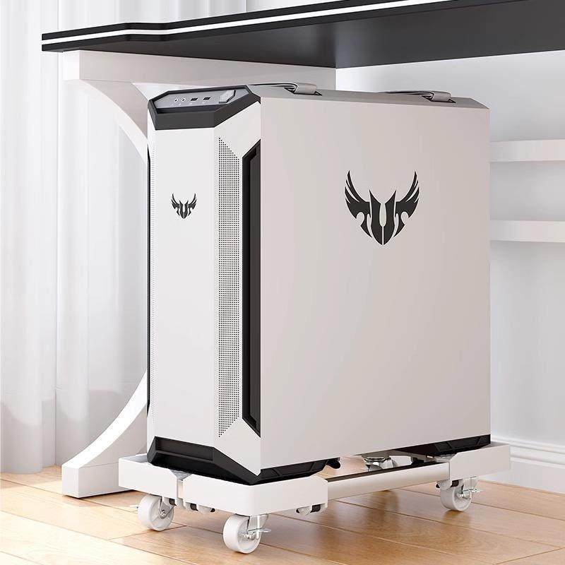 电脑主机托架支架可移动机箱底座带滑轮置物架家用台式办公室托盘