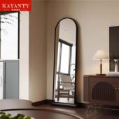 KAYANTY眸光全身镜落地镜家用客厅卧室光实木底座高清发光试衣镜