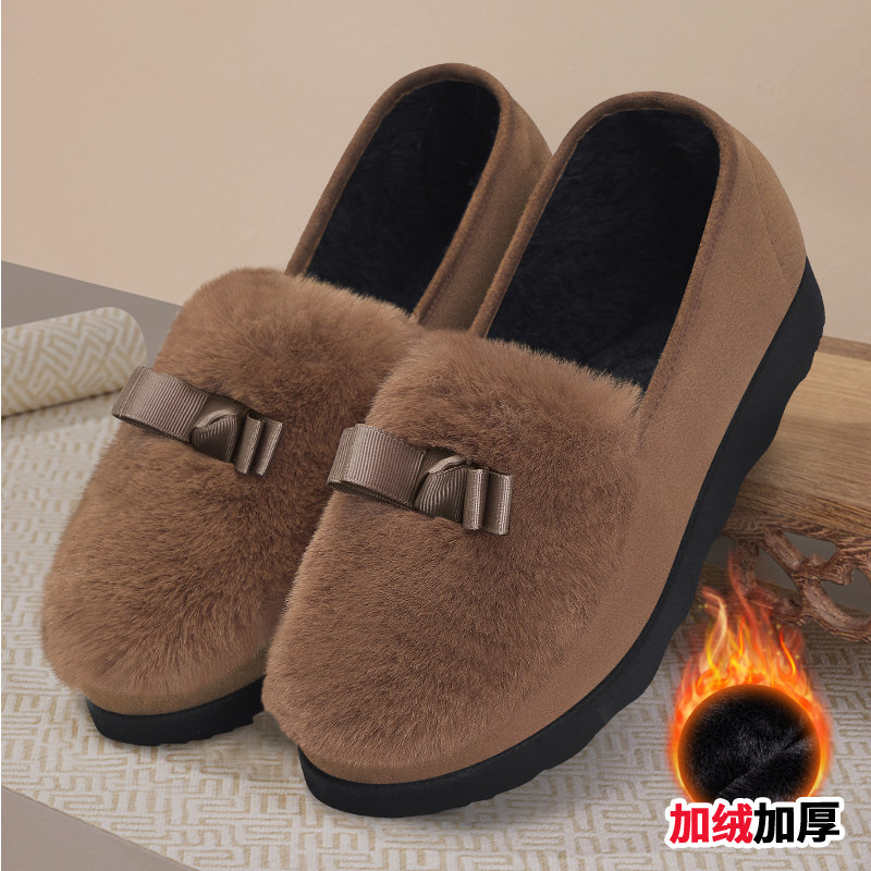豆豆鞋女冬加绒新款妈妈保暖老北京布鞋中老年棉鞋秋冬软底毛毛鞋,女鞋,棉鞋,淘宝优惠券,粉丝福利购,淘宝优惠卷