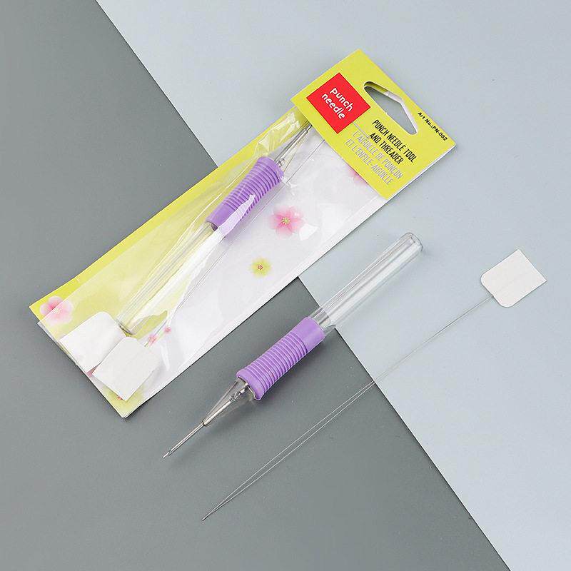 跨境俄罗斯戳戳绣专用戳笔带穿线器 十字绣刺绣笔diy剁花针