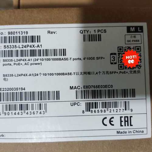 {议价}S5335-L24P4X-A1交换机 POE+供电，24
