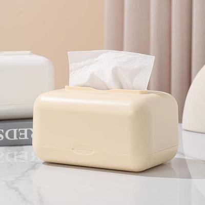 弹簧纸巾盒家用客厅餐桌纸抽盒带弹托创意个性高档轻奢桌面抽纸盒