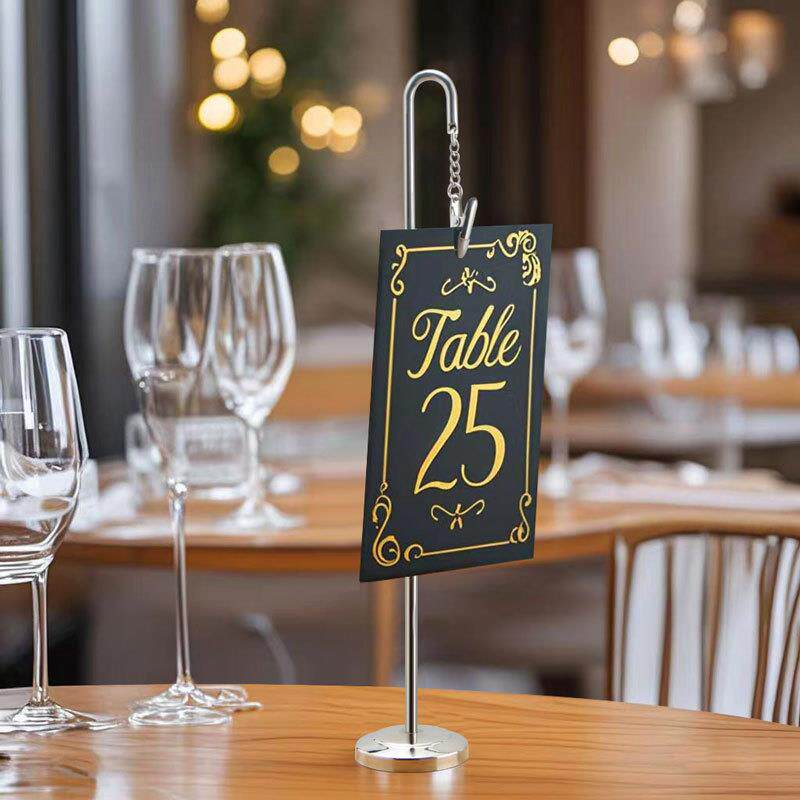 创意悬挂款金属席位夹 婚庆席位卡夹桌台号夹 桌面照片夹留言夹