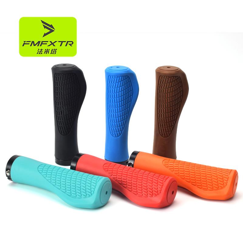 跨境自行车车把橡胶把套单锁防滑折叠车山地车骑行肉球握把手套