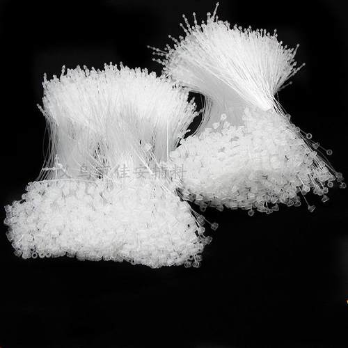 厂家通用尖头圆头手穿针吊牌线塑料子母扣服装胶针商标吊牌线