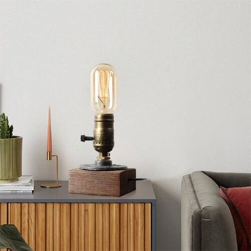 极速Loft retro water pipe table lamps bar coffee shop