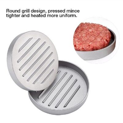 极速NonStick Round Shape Grill Press Meat Beef Maker Patty M