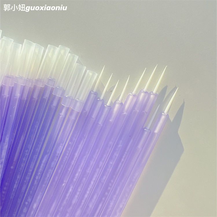 郭小妞细节小工具!一次性极细眼线刷一滴泪亮片刷液体眼影超精细