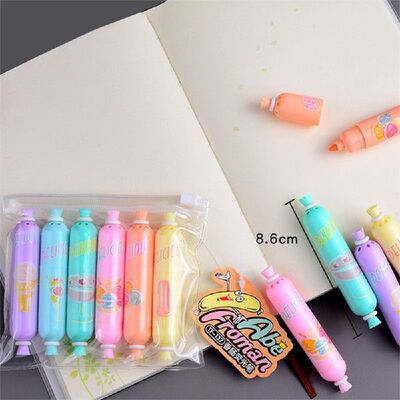 极速Marking Pen 6-color Pen Color Pen Flat Head Color Marker