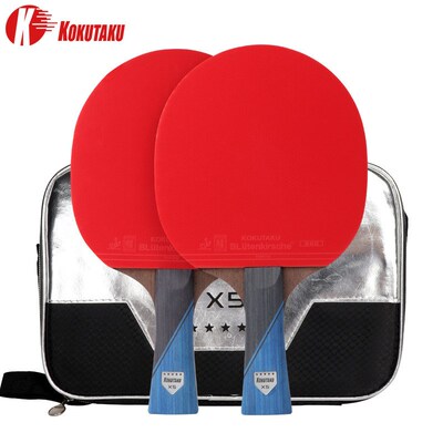 极速KOKUTAKU 5 star Professional ITTF table tennis racket ba