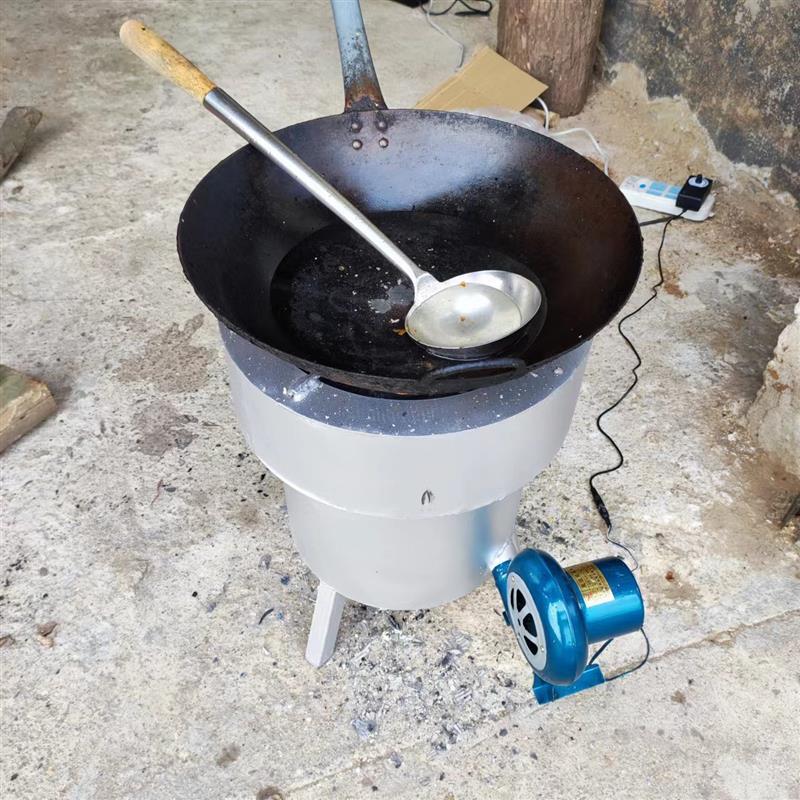 家用无烟柴火炉节能多用途柴火灶新款移动地锅灶台带鼓风机柴火炉