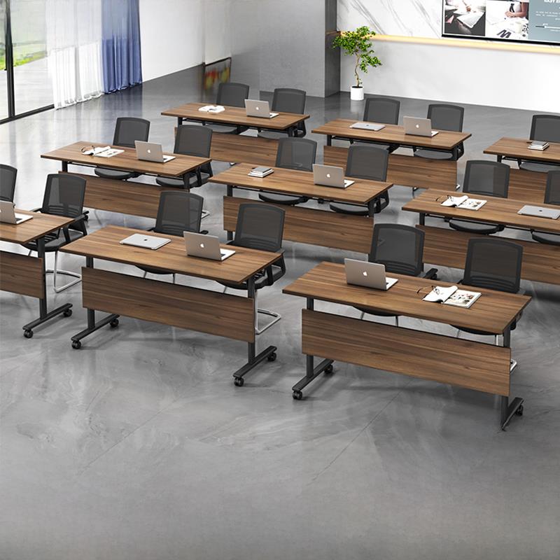 折叠训练桌会议桌椅组合可移动拼接多功能办公室辅导班长双桌