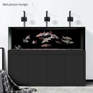 极窄溢流溪流缸兰寿泰狮草缸三湖超白玻璃南美鱼缸水族箱