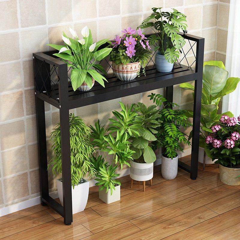 室外空调外机多肉花架阳台置物架落地式铁艺多层花盆架绿植盆景架